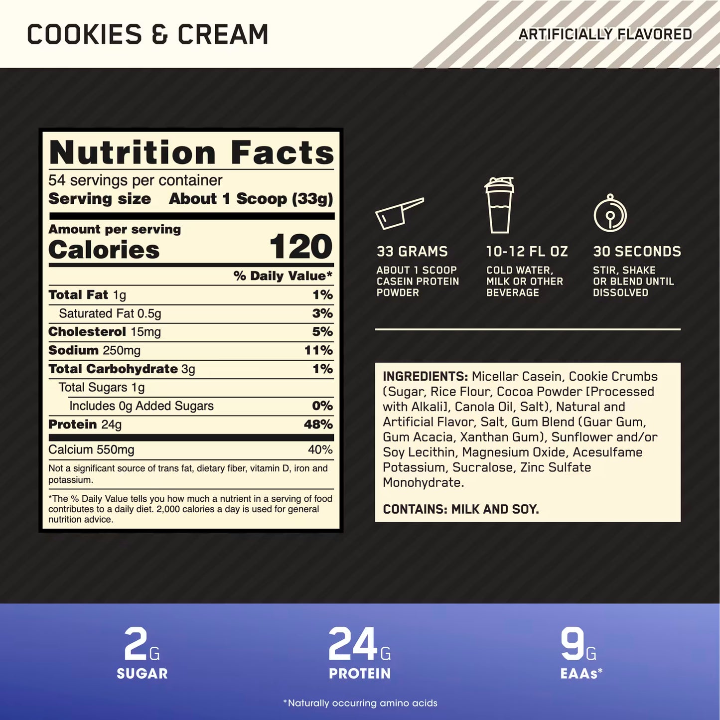 Optimum Nutrition Gold CaseIn 4 lbs