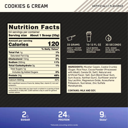 Optimum Nutrition Gold CaseIn 4 lbs