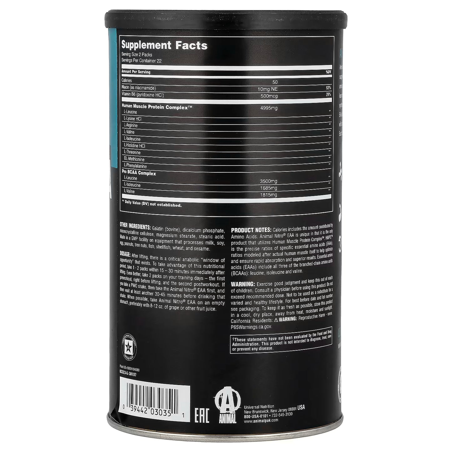 Universal Animal Nitro 44 packs