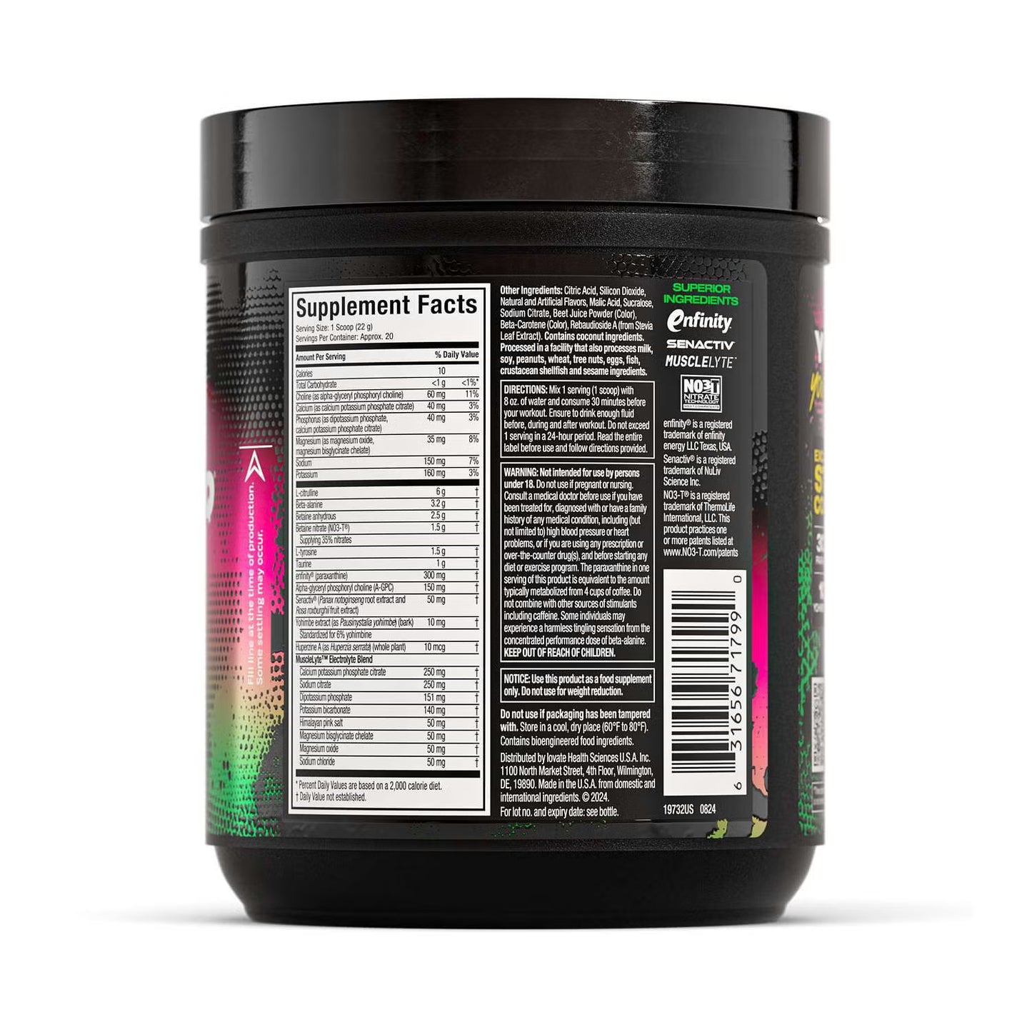 Muscletech EuphoriQ 20 serv Pre Workout