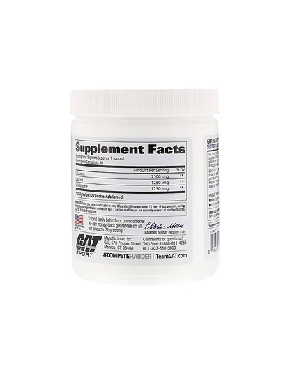 Gat Bcaa Powder 50 serv sin sabor