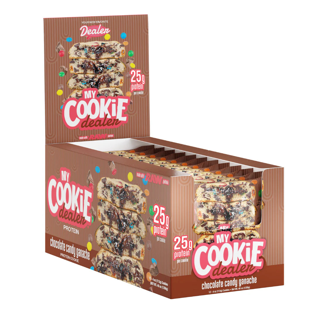 Raw My Cookie Dealer Galleta Vegana 12 pack by Cbum Version 113 Grs GRANDE