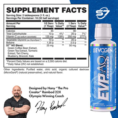 Evogen EVP AQ Liquid 16 oz Glycerol Liquido Puro