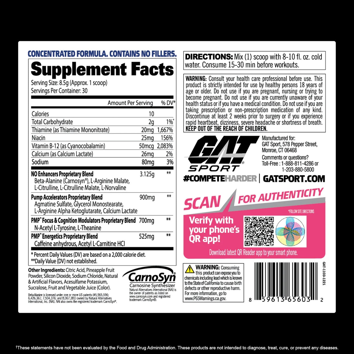 Gat PMP powder 255g