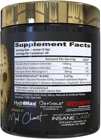 Insane Labz Veinz GOLD 30 Servings