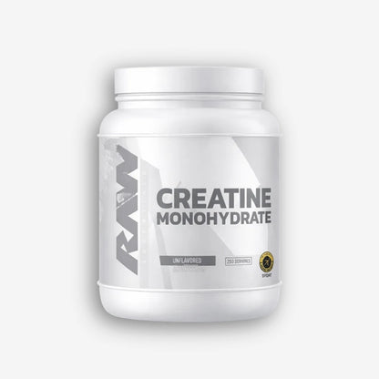 Raw Creatina Monohidratada 1.2 KG, 250 Serv/sin sabor