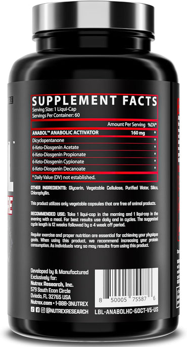 Nutrex Anabol Hardcore 60 caps.