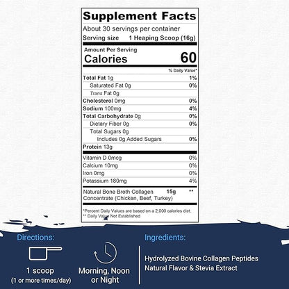 Gaspari Bone Broth COLAGENO 30 Serv