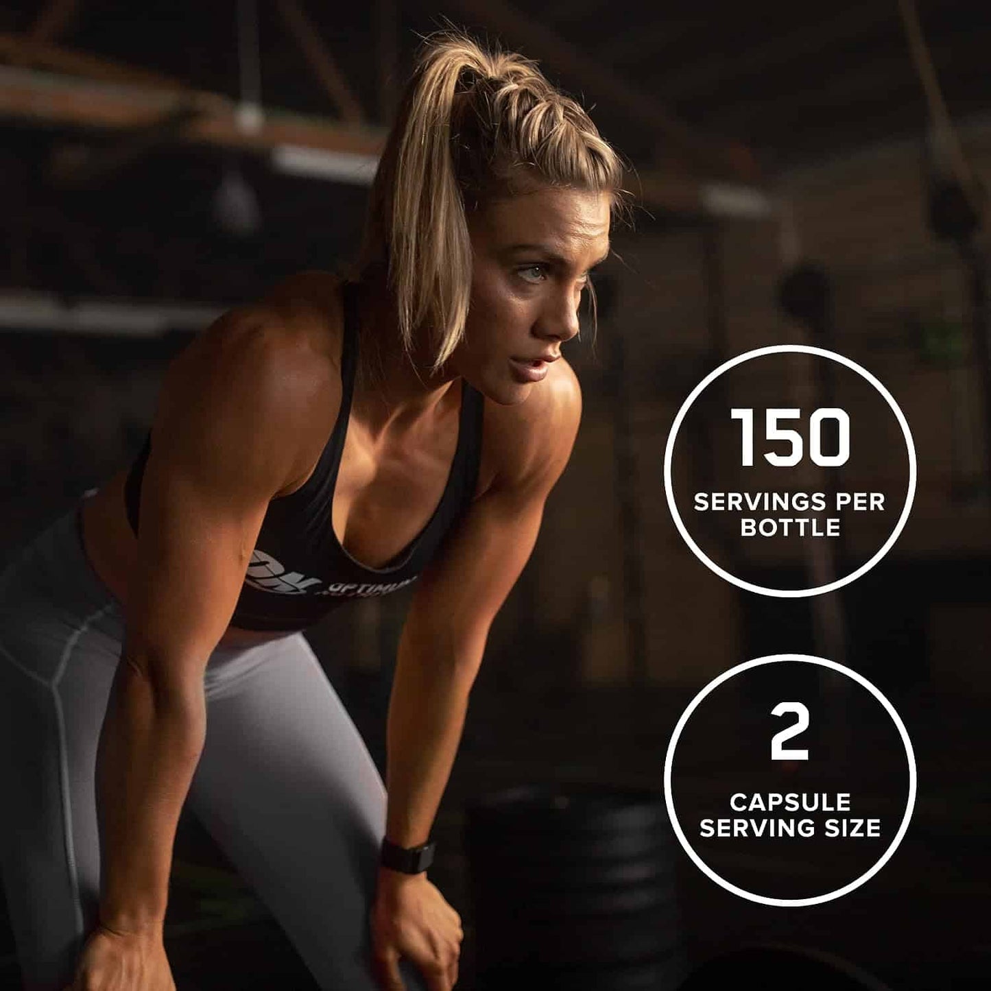 Optimum Nutrition Creatina 300 Capsulas / 150 servicios