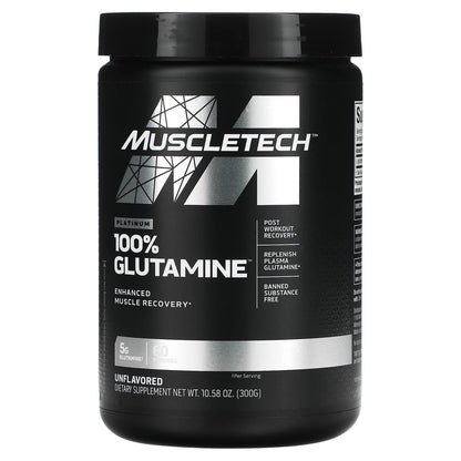Muscletech Platinum 100% Glutamina, 300 Grs