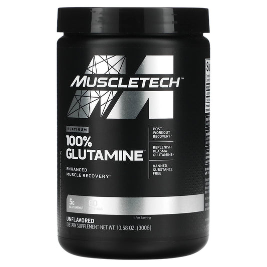 Muscletech Platinum 100% Glutamina, 300 Grs