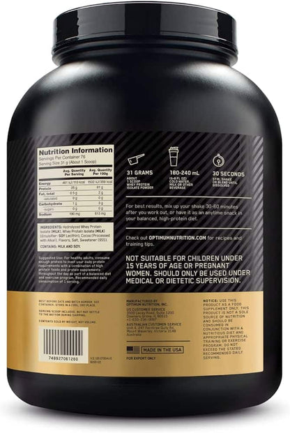 Optimum Nutrition Gold Standard 100% Isolate 5 lbs