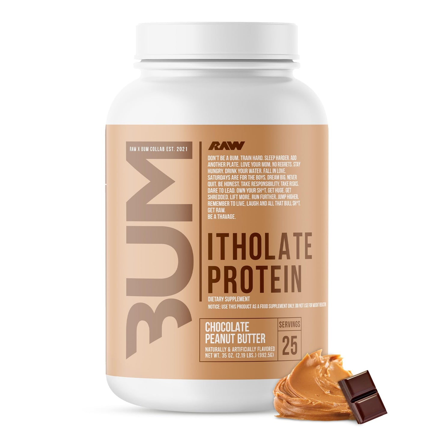 Raw Cbum ISO Protein Itholate 25 serv