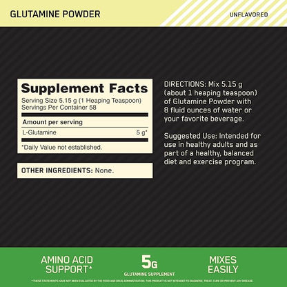 Optimum Nutrition Glutamine Powder 300g