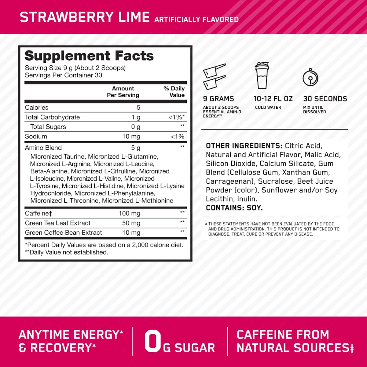 Optimum Nutrition Amino Energy 30 serv