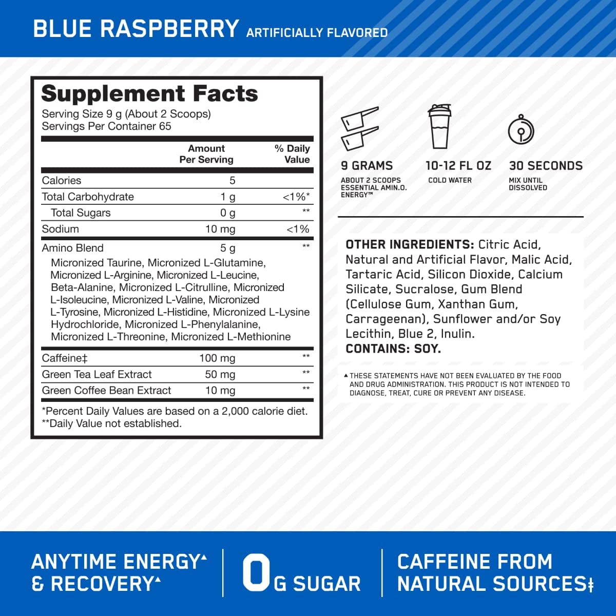 Optimum Nutrition ON Amino Energy 65 serv