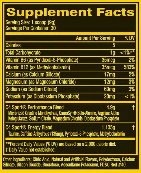 Cellucor C4 Sport 30 serv