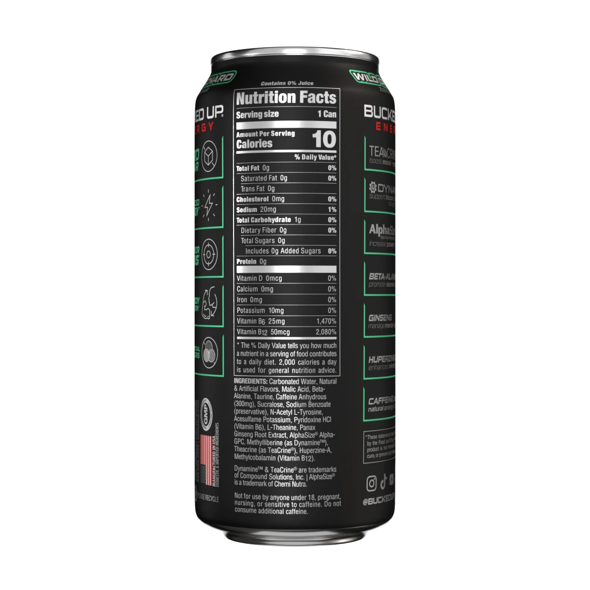 Bucked Up Energy Drinks 16oz 24 Pack ( 2 pack)