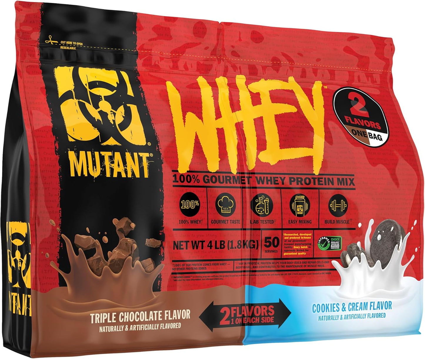 Mutant 100% Whey Dual 4 lbs Multi-Sabor