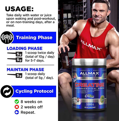 Allmax Creatina Monohidrato 400 GRS