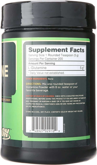 Optimum Nutrition ON Glutamine 1000 grs ( Glutamina pura)