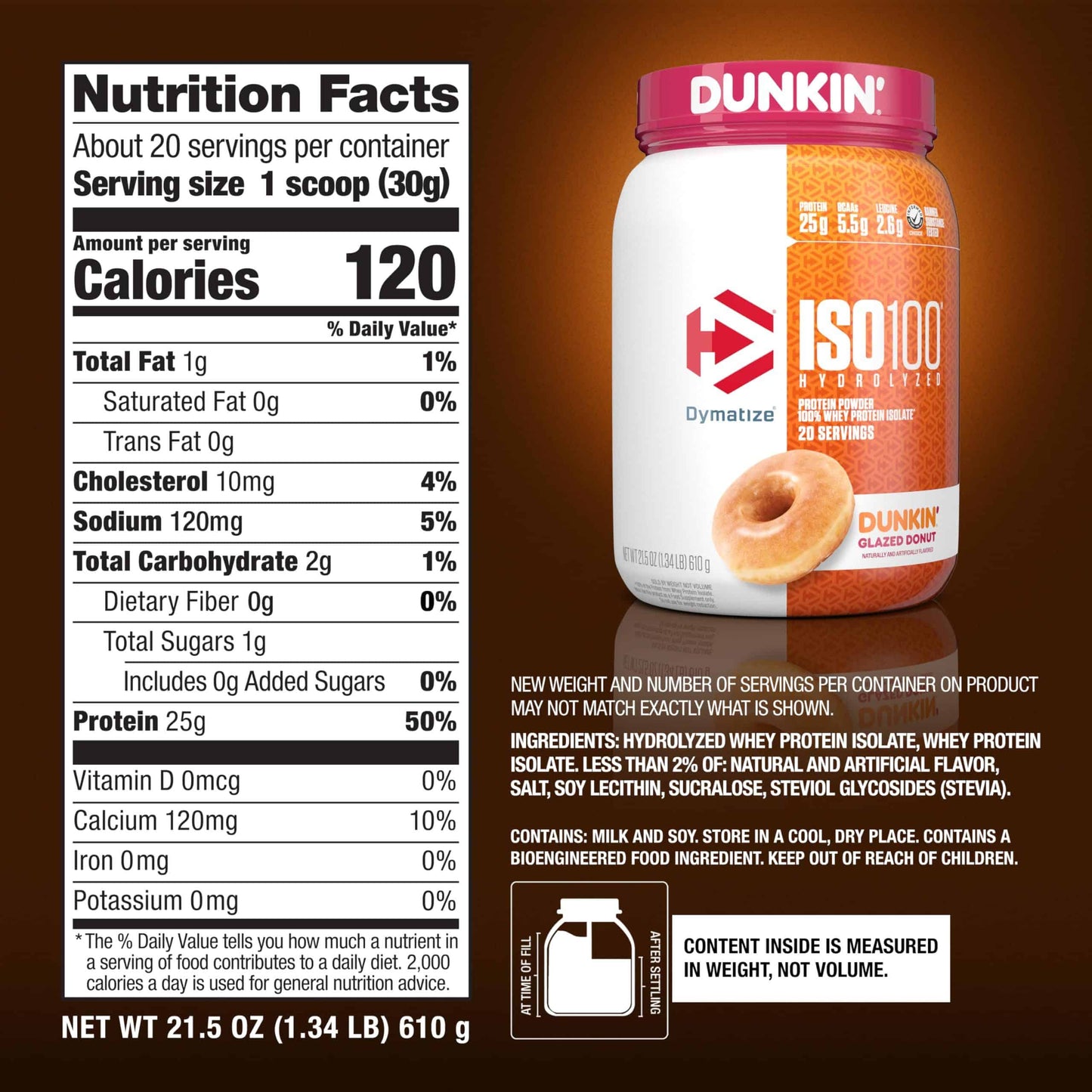 Dymatize ISO 100 1.3 LBS "DUNKIN" Edicion Limitada