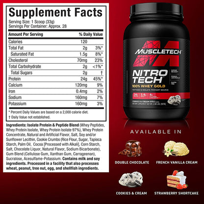 Muscletech Nitrotech 100% Whey Gold 2 Lbs