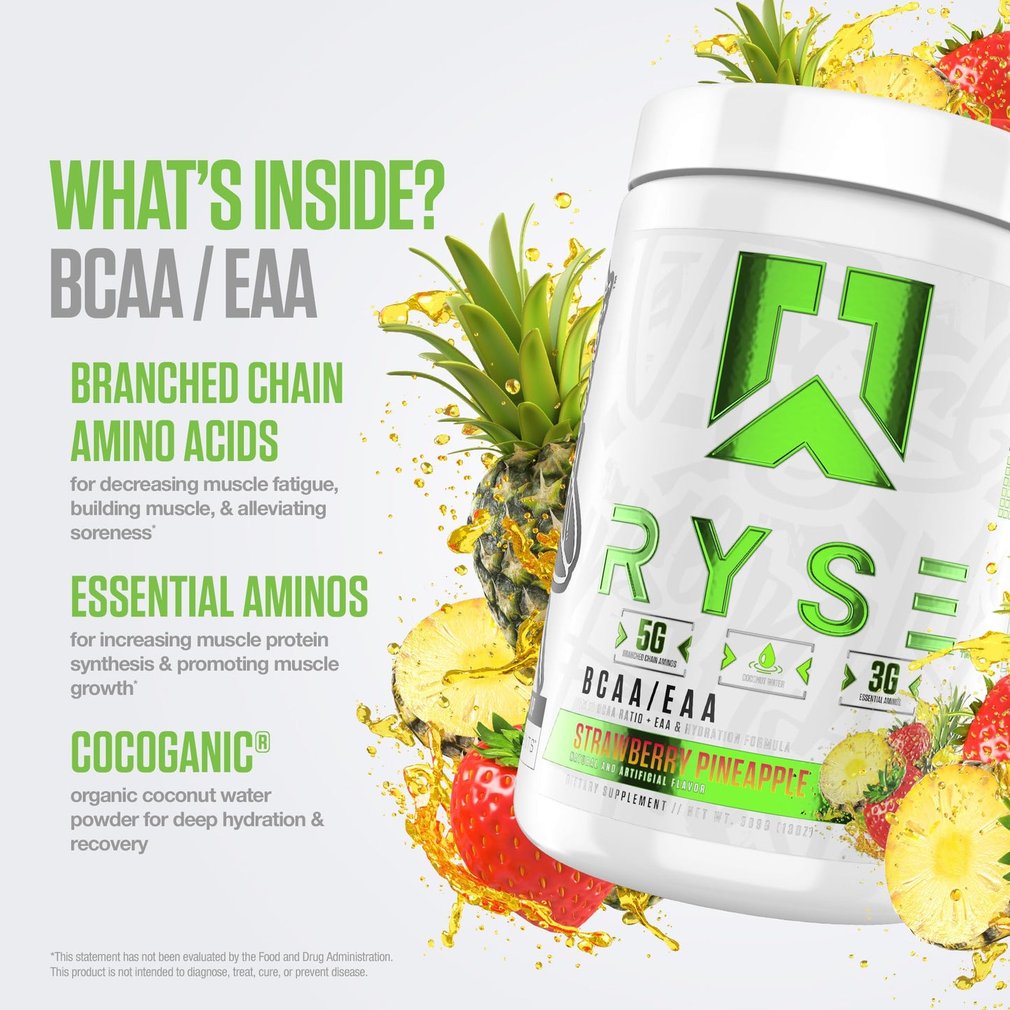 Ryse Bcaa + Eaa Aminoacidos 30 serv