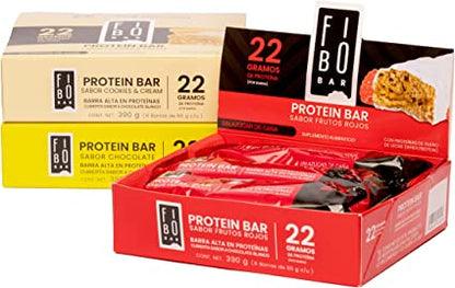 Fibo Barras de Proteina Paquete 18 pz ( 3 x 6 pz )