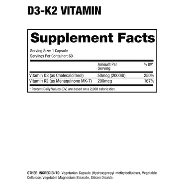 Dragon Pharma Vitamin D3-K2 - 60ct