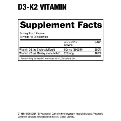 Dragon Pharma Vitamin D3-K2 - 60ct