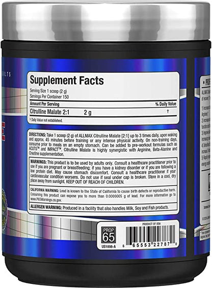 Allmax Citrulina malato 300 grs, Citruline malate