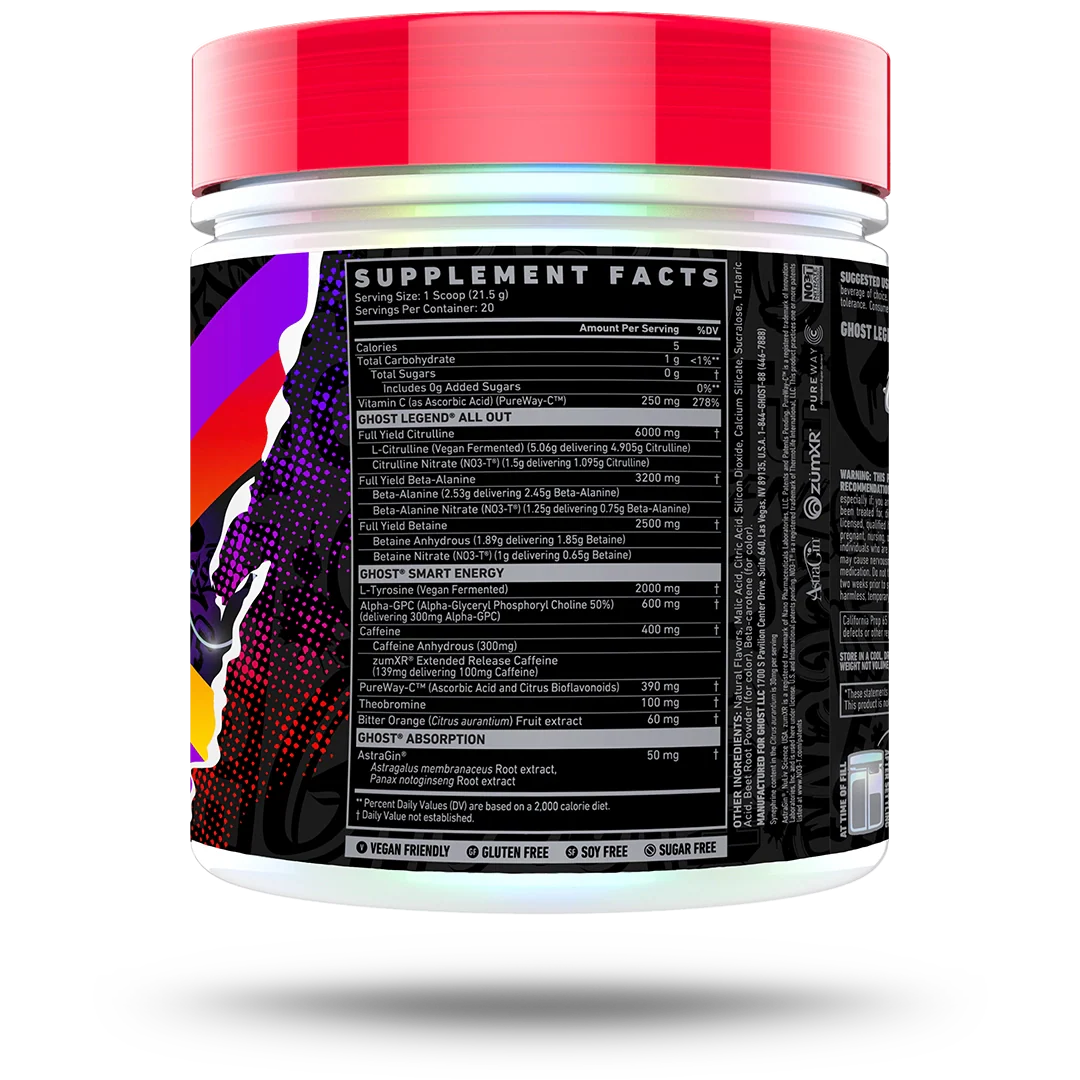 Ghost Legend ALL OUT 20 serv Pre Workout
