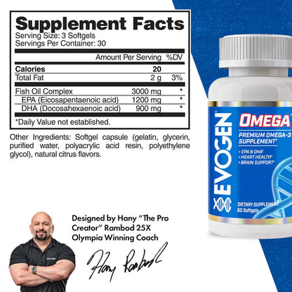 Evogen Omega Fish Oil 90 Softgels