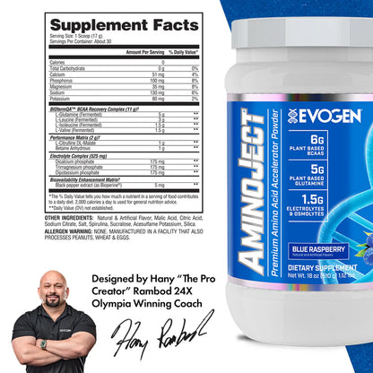 Evogen Aminoject 30 serv Premium Aminoacidos