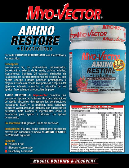 Myo-Vector Amino Restore 360 grs