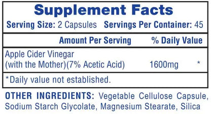 Hi-Tech Apple Cider Vinegar 90 Ct