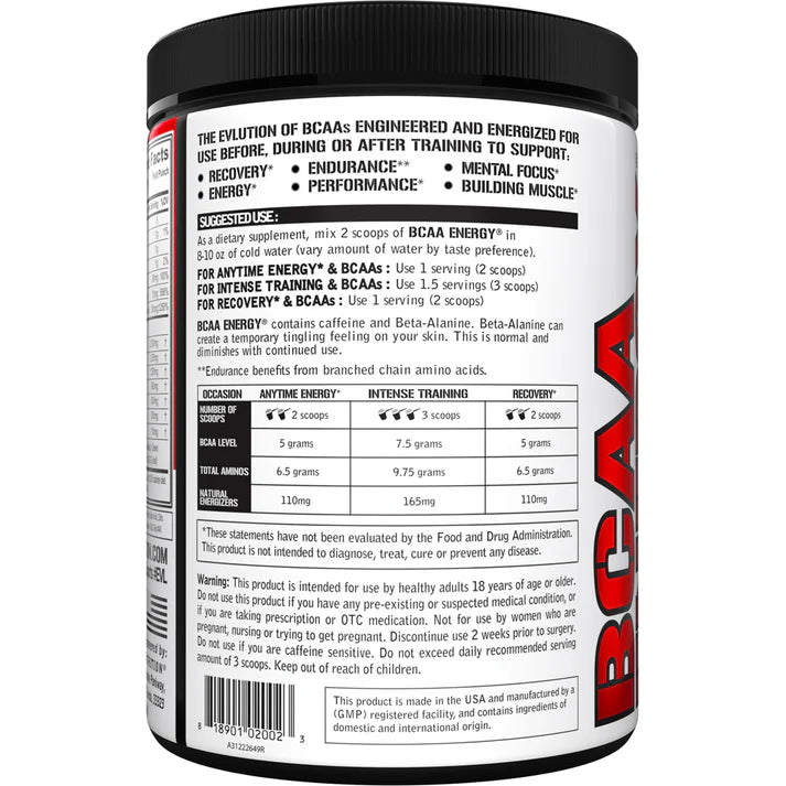 Evolution Nutrition BCAA Energy 30 Serv
