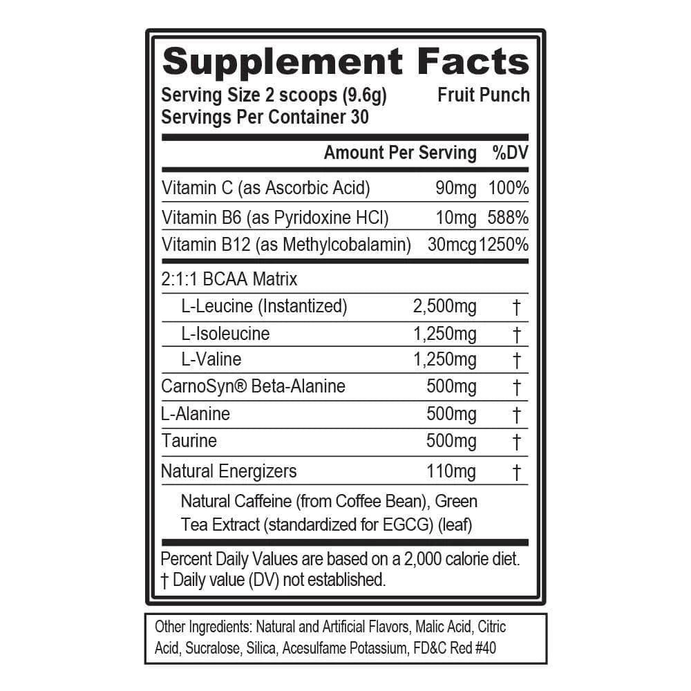 Evolution Nutrition BCAA Energy 30 Serv