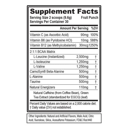 Evolution Nutrition BCAA Energy 30 Serv