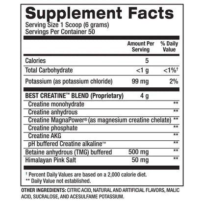 BPI Best Creatine 50 Servicios