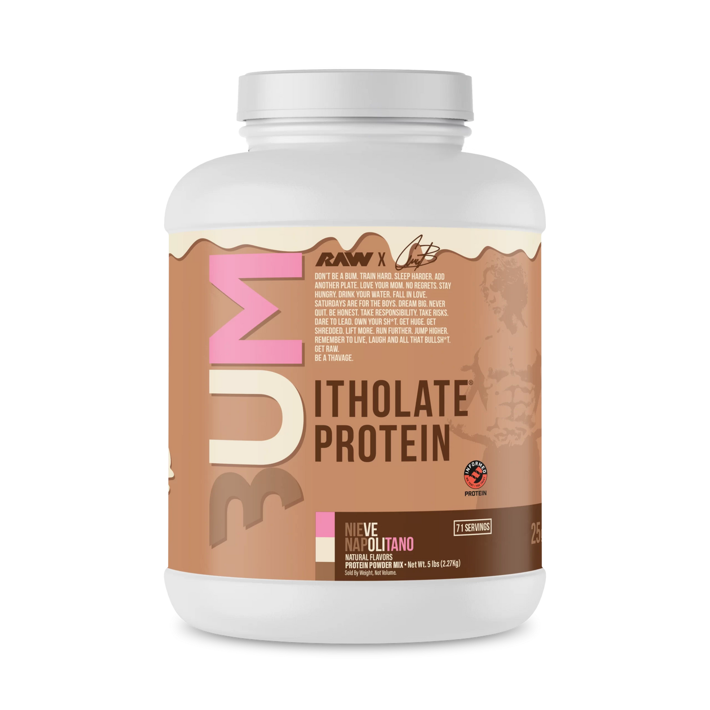 Raw Cbum ISO Protein Itholate 5 LBS