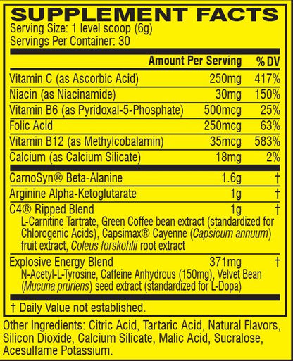 Cellucor C4 Ripped 30 serv
