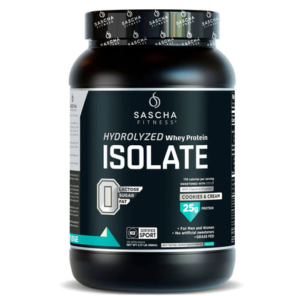Sascha Fitness Hydrolyzed Whey Protein 2 Lbs