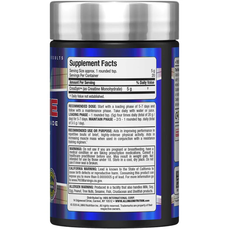 Allmax Creatina Monohidrato 400 GRS
