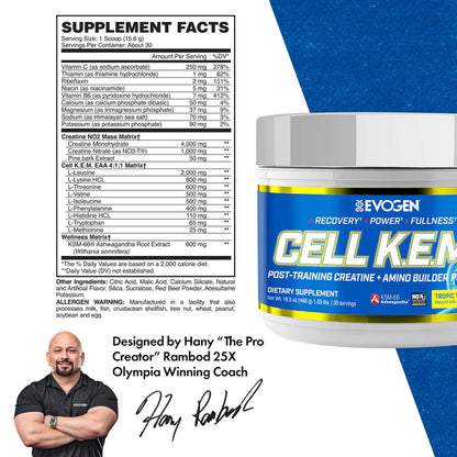 Evogen Cell Kem 30 serv ( creatina + bcaa )
