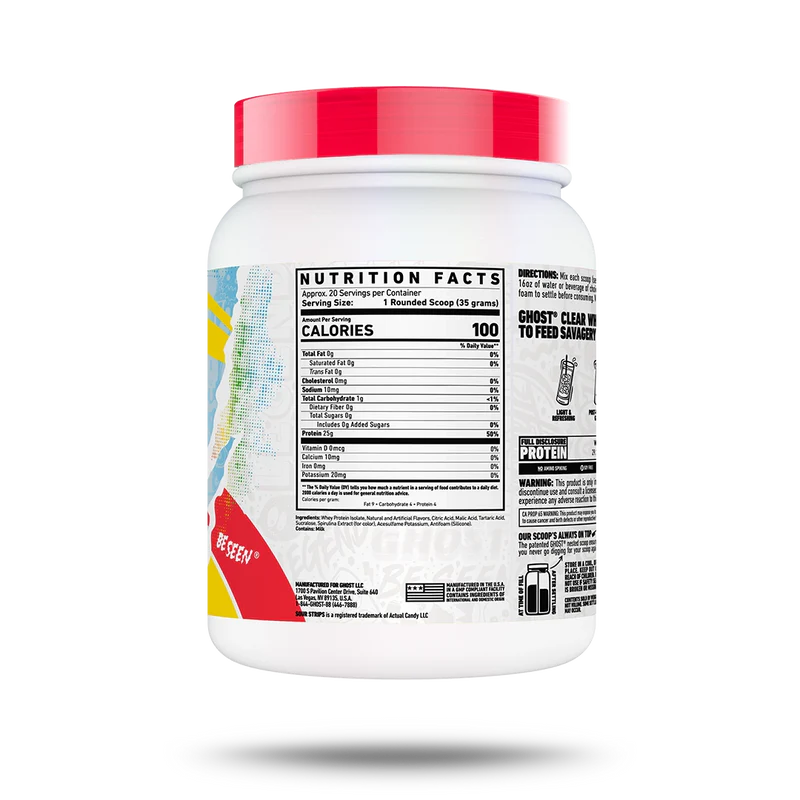 Ghost Whey Clear Isolate 20 Serv