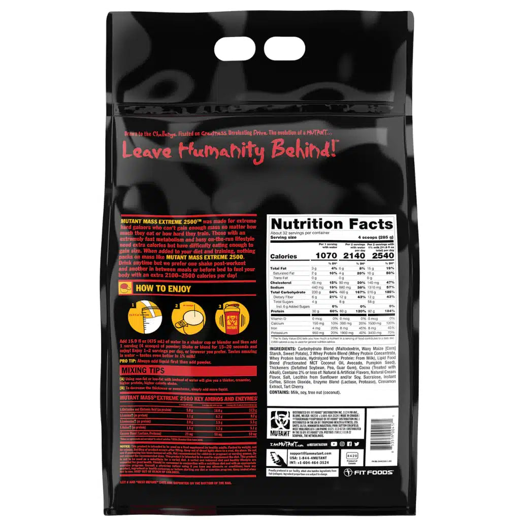 Mutant Mass XXXTreme 20 lbs BIG BAG