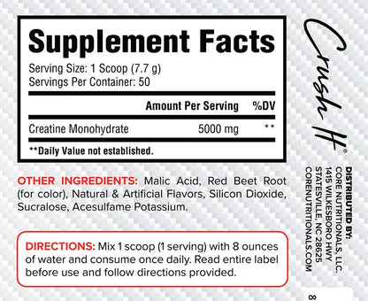 Core Creatine 50 Serv (Con Sabor)