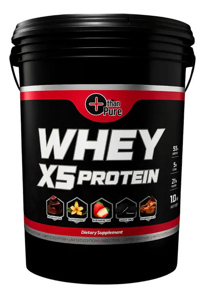 More Than Pure Whey X5 Cubeta 5 Kg + 5 Sabores